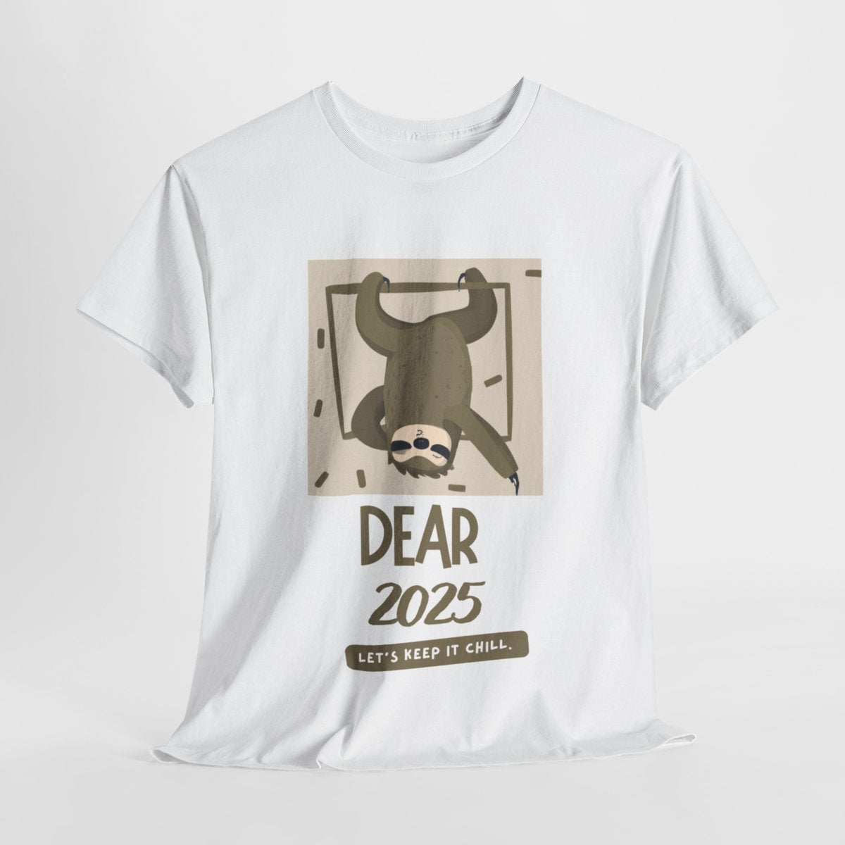 Funny Sloth T-Shirt 2025, Casual Humor for Any Occasion, Year 2025