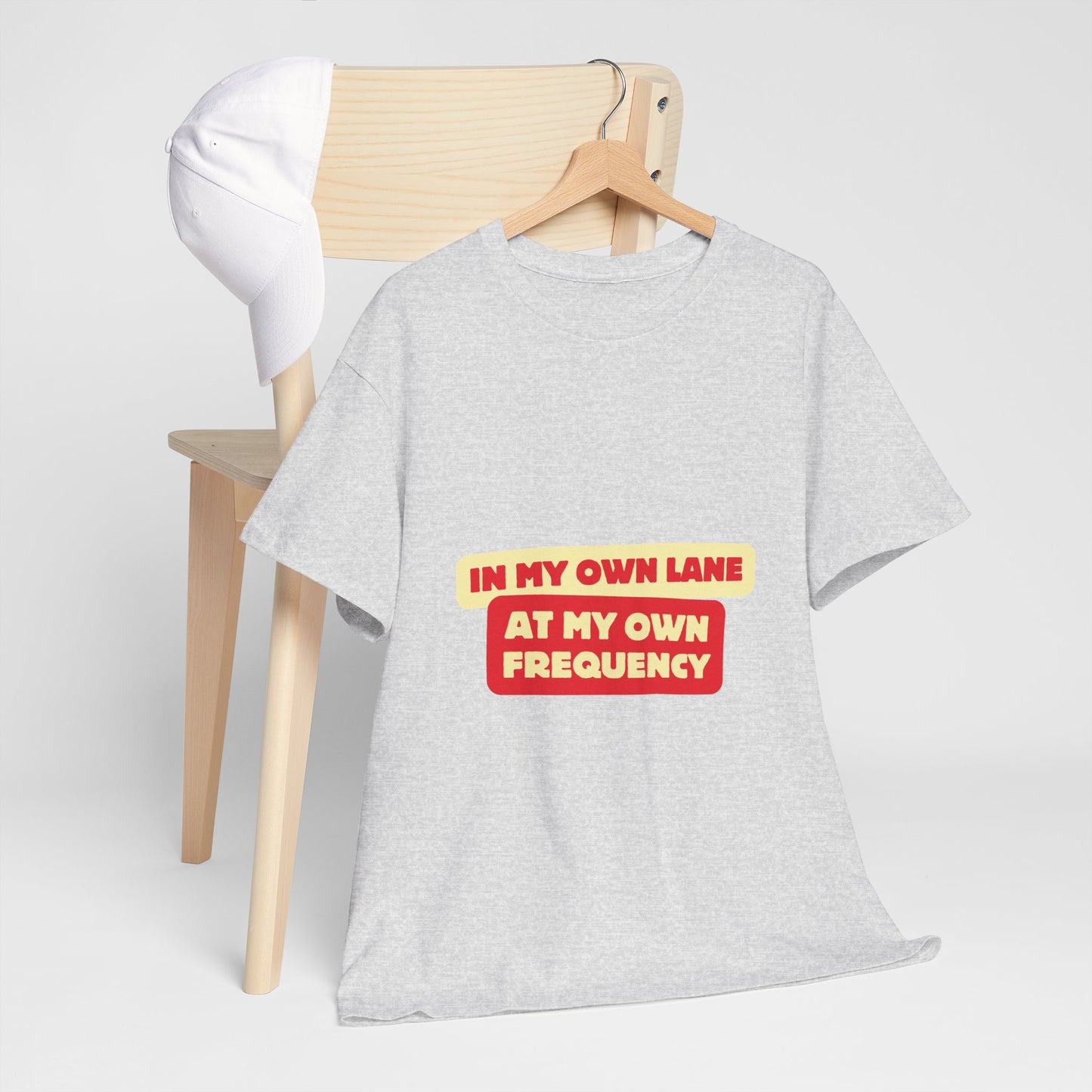 Motivational Quote 'In My Own Lane, At My Own Frequency' Unisex Heavy Cotton Tee, Inspirational, Positive Vibes, Self Care, Unisex Sweatshirt, Gift Idea t shirt