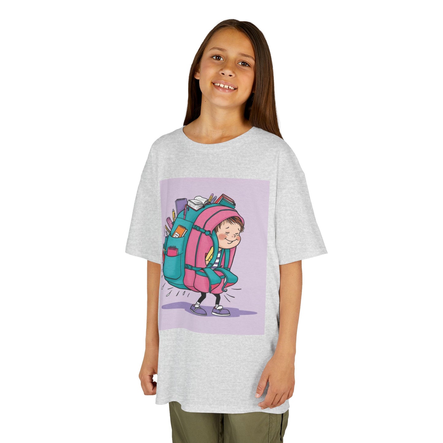 Girls' Cotton Tee, Gift for Girls, Stylish School Shirt, Kids Birthday Gift, Comfortable Clothing for Girls