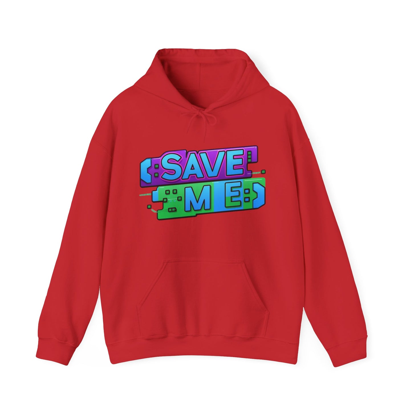 Tech-Inspired Hoodie – Ctrl + S (Save Me) Design, Funny Keyboard Theme, Neon Colors, Unisex Pullover Sweatshirt