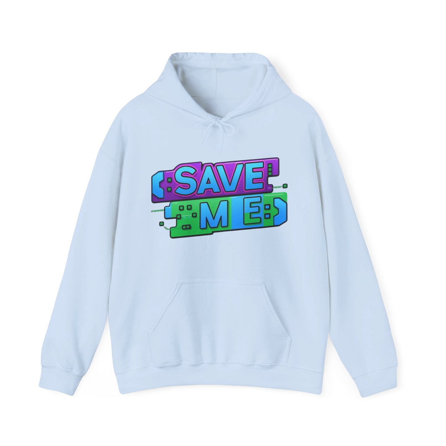 Tech-Inspired Hoodie – Ctrl + S (Save Me) Design, Funny Keyboard Theme, Neon Colors, Unisex Pullover Sweatshirt