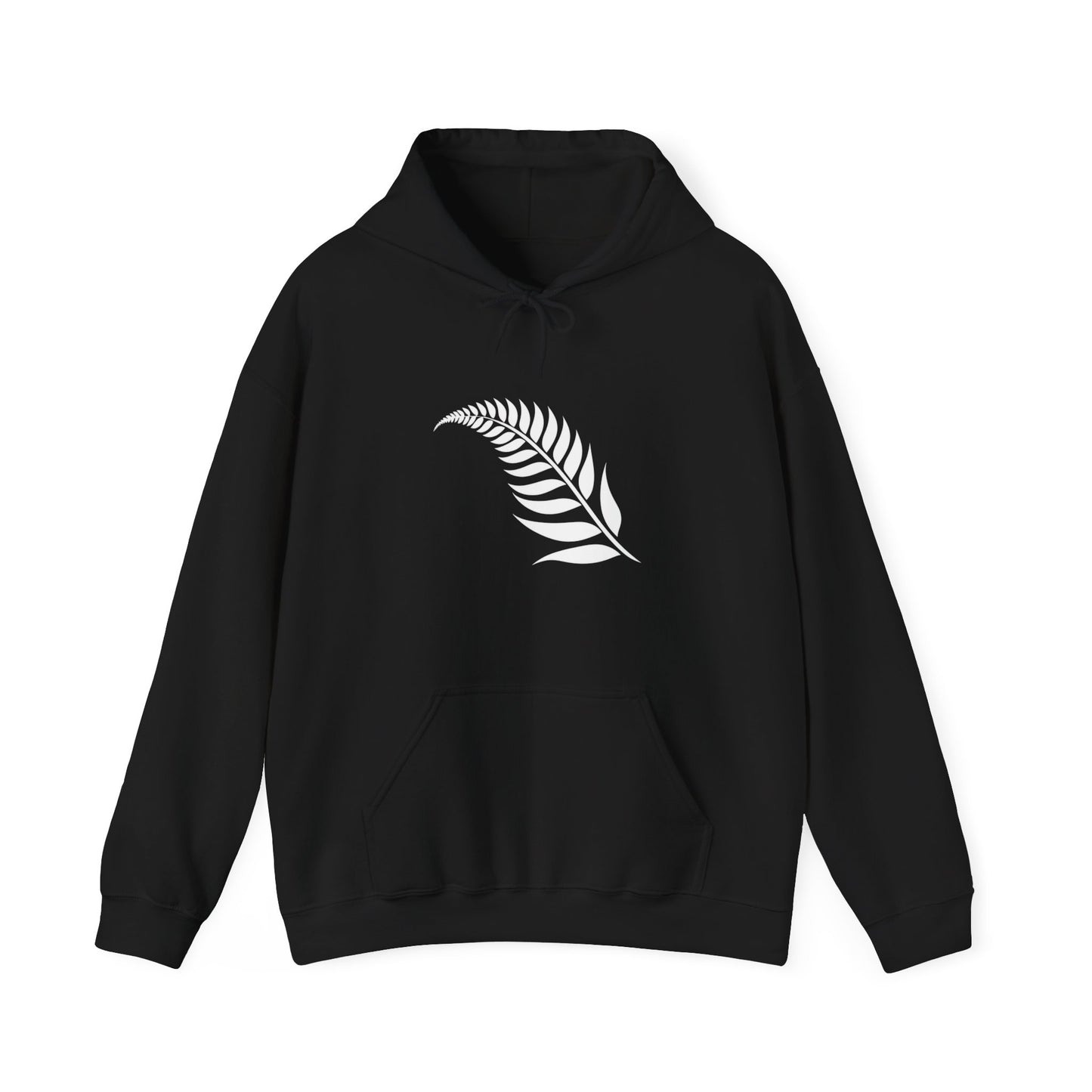 Kiwi Pride Hoodie: White Silver Fern, Kiwi Bird & Pohutukawa Flower Design – Perfect New Zealand Gift