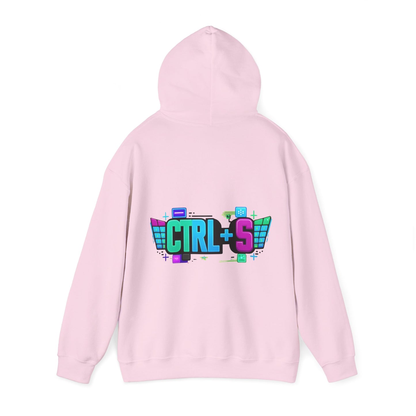 Tech-Inspired Hoodie – Ctrl + S (Save Me) Design, Funny Keyboard Theme, Neon Colors, Unisex Pullover Sweatshirt