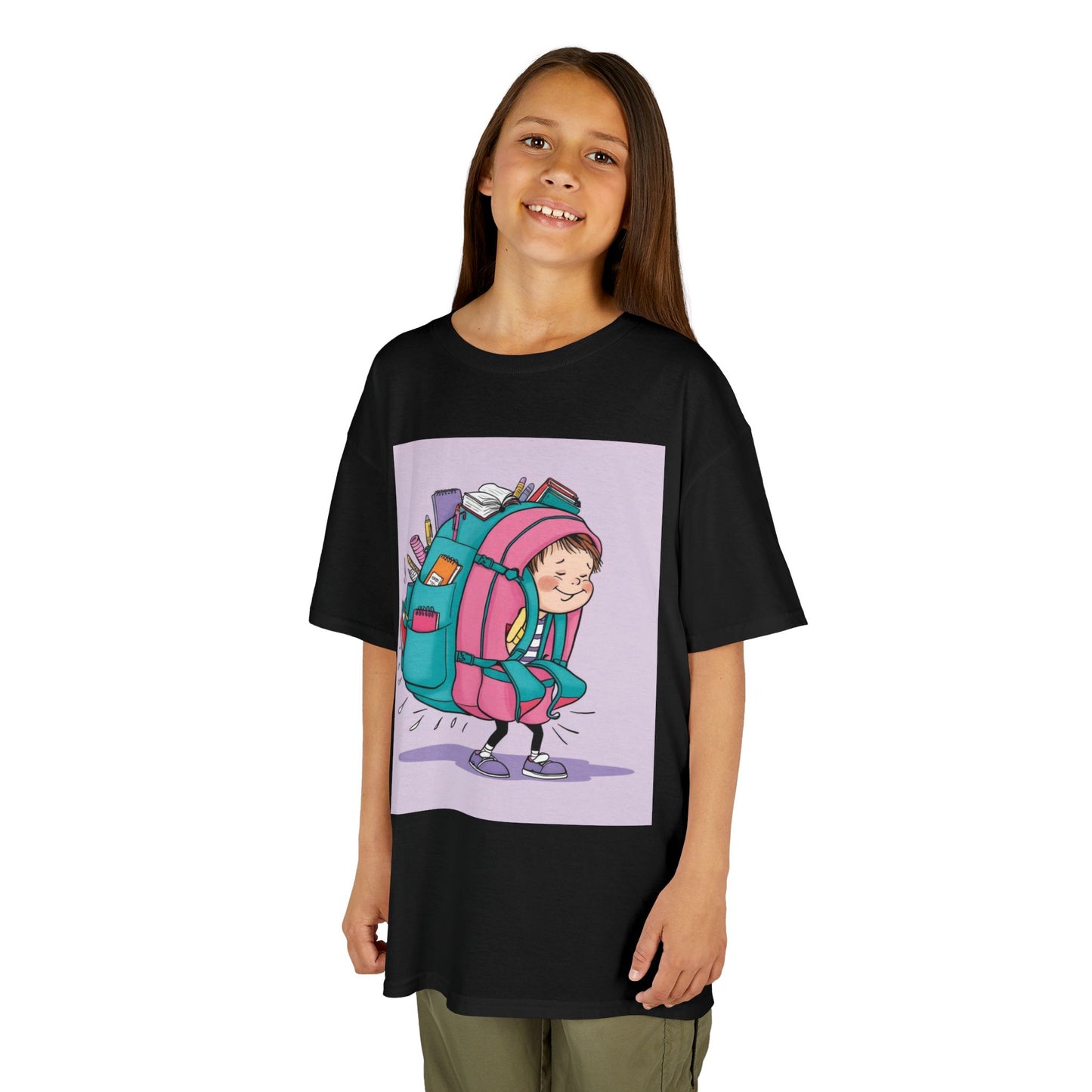 Girls' Cotton Tee, Gift for Girls, Stylish School Shirt, Kids Birthday Gift, Comfortable Clothing for Girls