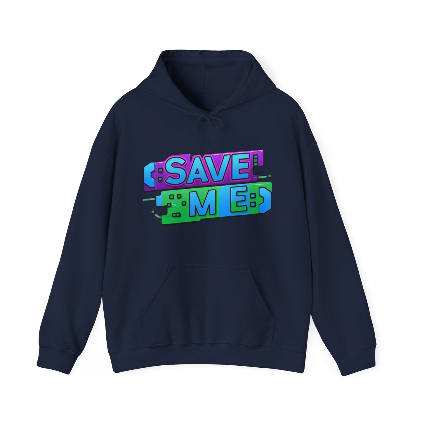 Tech-Inspired Hoodie – Ctrl + S (Save Me) Design, Funny Keyboard Theme, Neon Colors, Unisex Pullover Sweatshirt