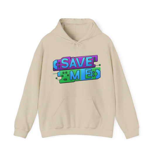 Tech-Inspired Hoodie – Ctrl + S (Save Me) Design, Funny Keyboard Theme, Neon Colors, Unisex Pullover Sweatshirt