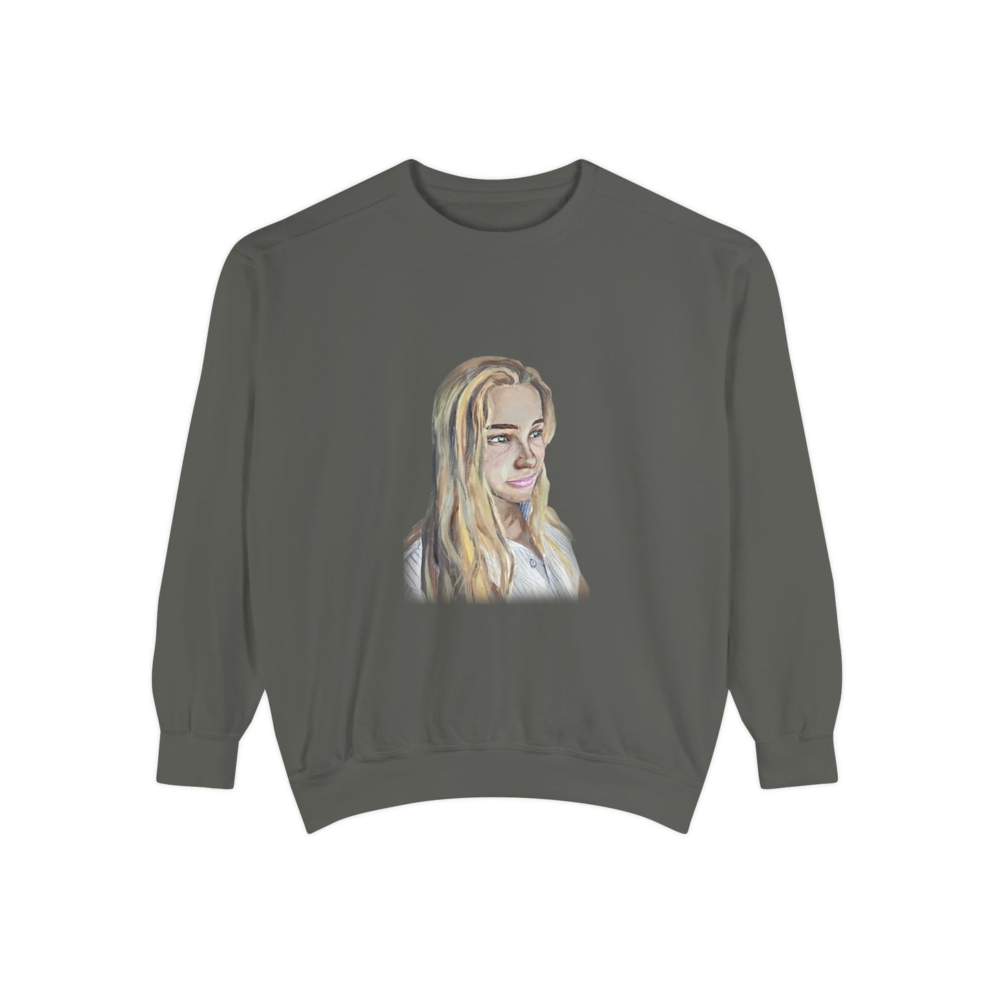 Cozy Unisex Garment-Dyed Sweatshirt with Artistic Design, Perfect for Casual Outings, Gift for Art Lovers, Birthday, Holidays, Outfit [...]