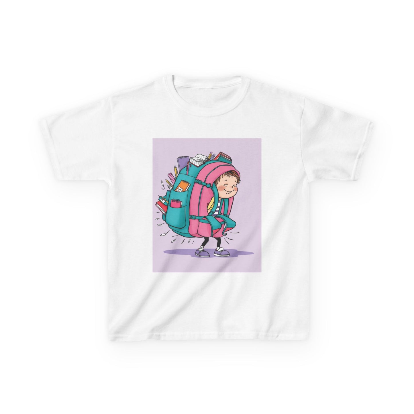 Girls' Cotton Tee, Gift for Girls, Stylish School Shirt, Kids Birthday Gift, Comfortable Clothing for Girls