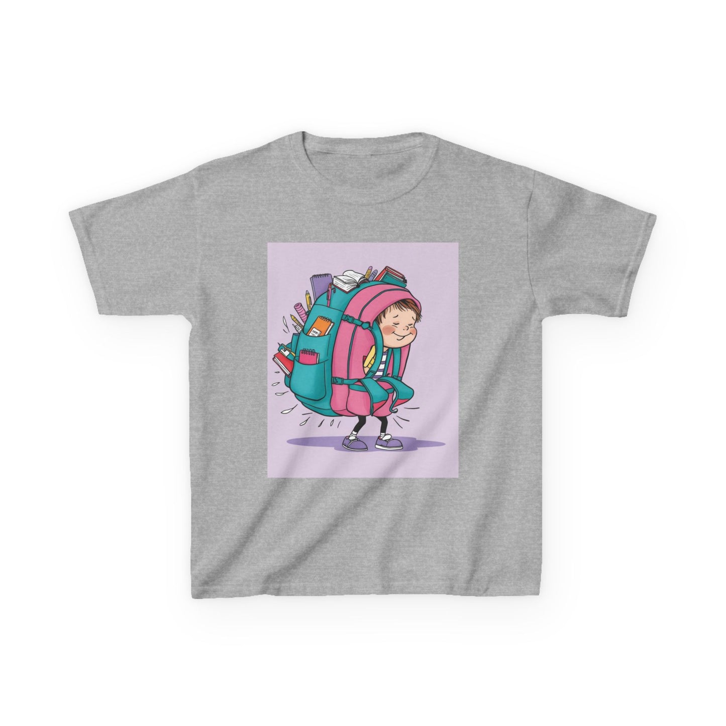 Girls' Cotton Tee, Gift for Girls, Stylish School Shirt, Kids Birthday Gift, Comfortable Clothing for Girls