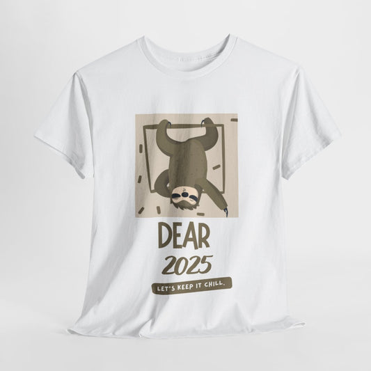 New Year T Shirt 2025 Funny Sloth