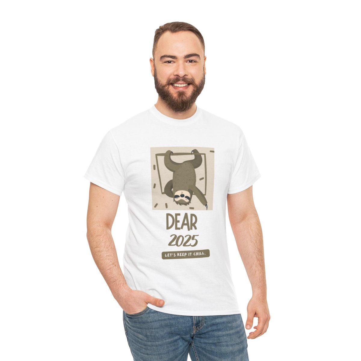 New Year T Shirt 2025 Funny Sloth