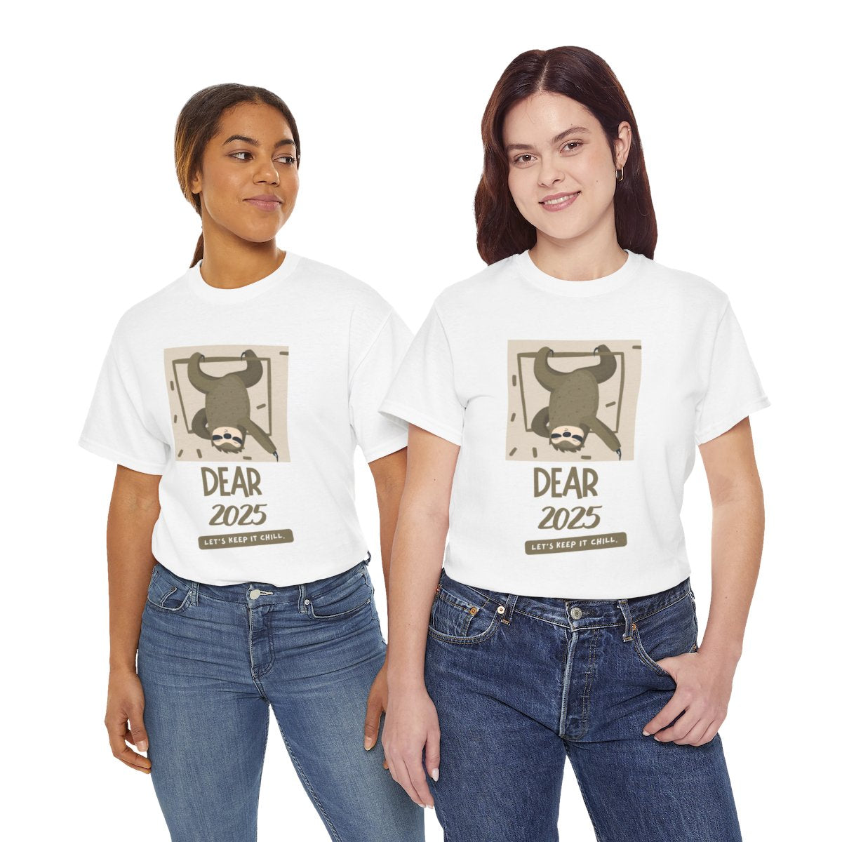 New Year T Shirt 2025 Funny Sloth