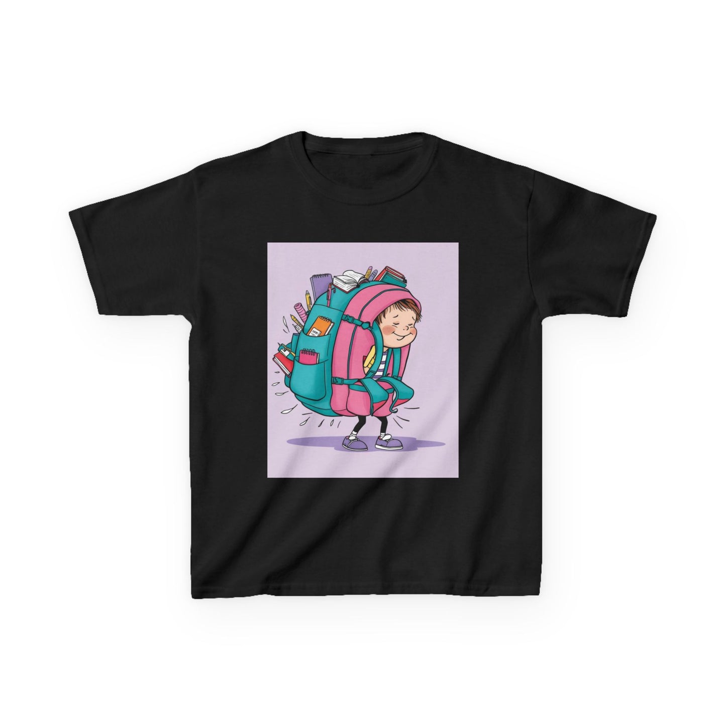 Girls' Cotton Tee, Gift for Girls, Stylish School Shirt, Kids Birthday Gift, Comfortable Clothing for Girls