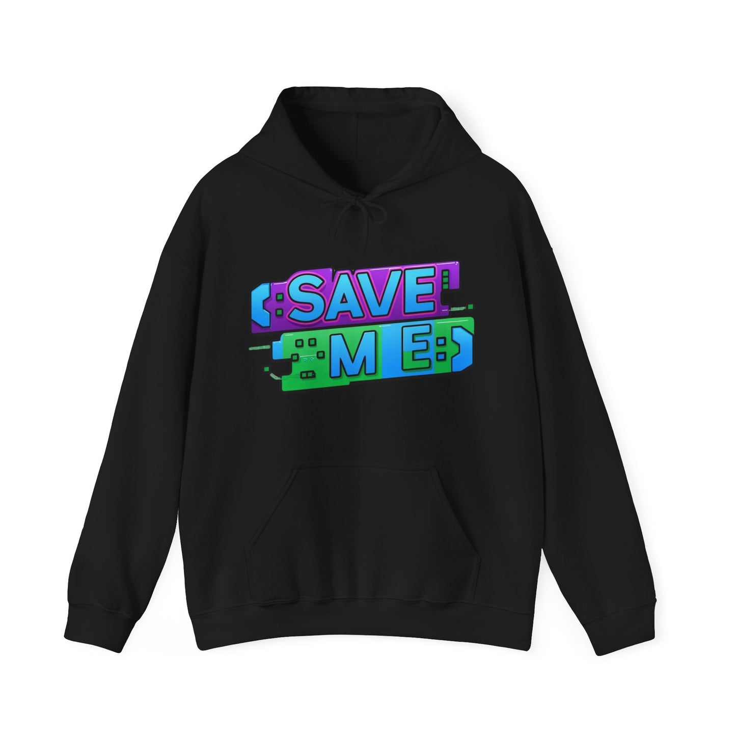 Tech-Inspired Hoodie – Ctrl + S (Save Me) Design, Funny Keyboard Theme, Neon Colors, Unisex Pullover Sweatshirt
