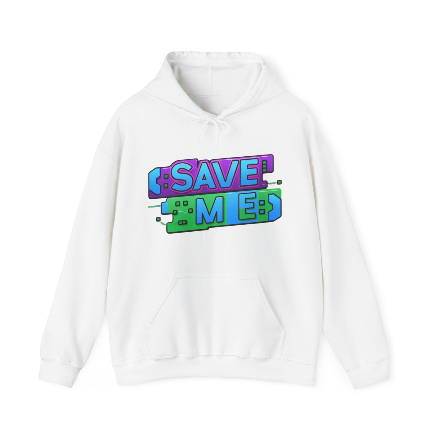 Tech-Inspired Hoodie – Ctrl + S (Save Me) Design, Funny Keyboard Theme, Neon Colors, Unisex Pullover Sweatshirt