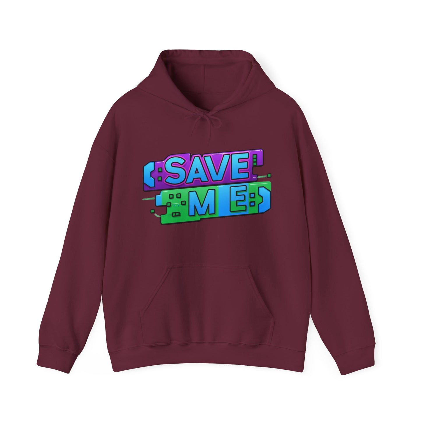 Tech-Inspired Hoodie – Ctrl + S (Save Me) Design, Funny Keyboard Theme, Neon Colors, Unisex Pullover Sweatshirt