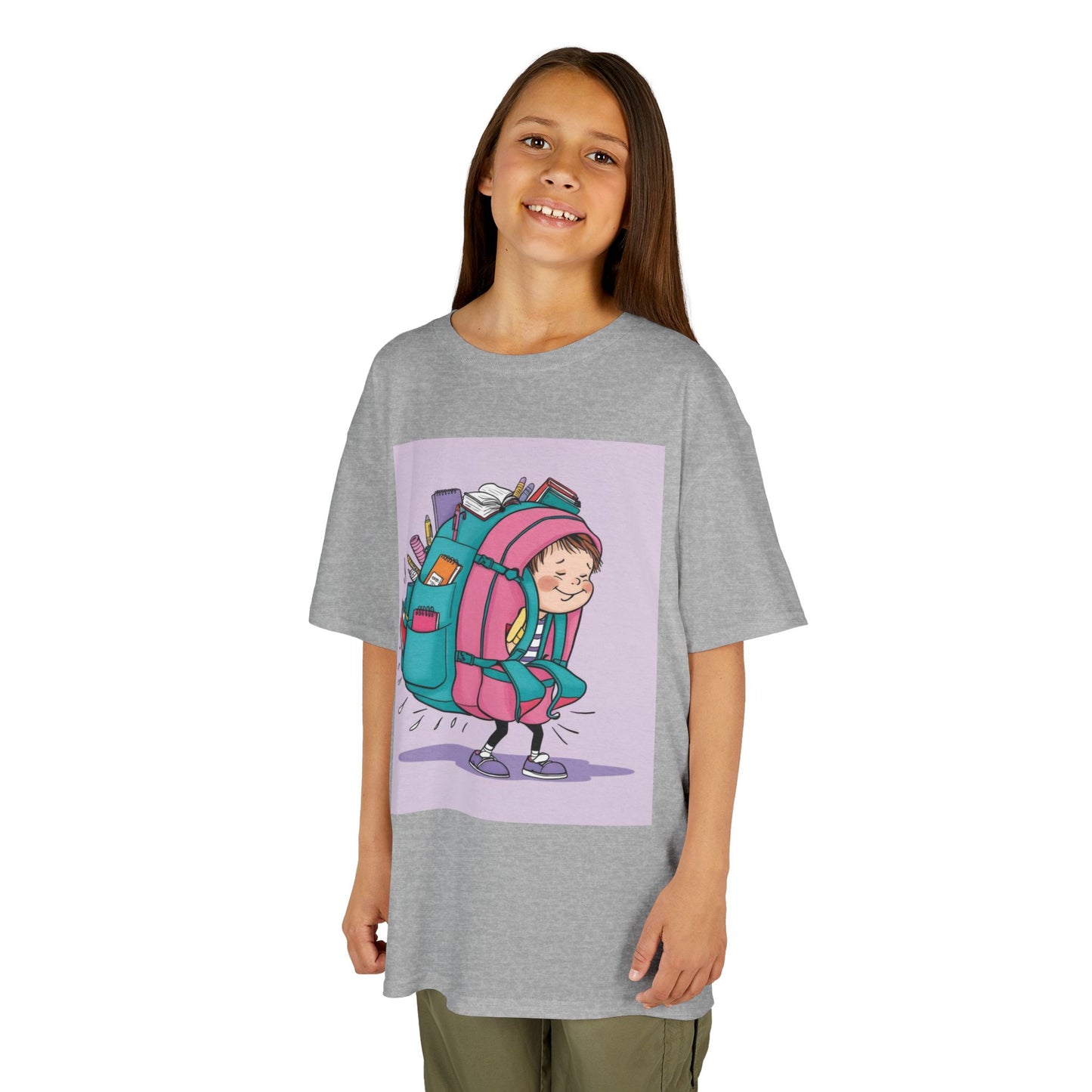 Girls' Cotton Tee, Gift for Girls, Stylish School Shirt, Kids Birthday Gift, Comfortable Clothing for Girls