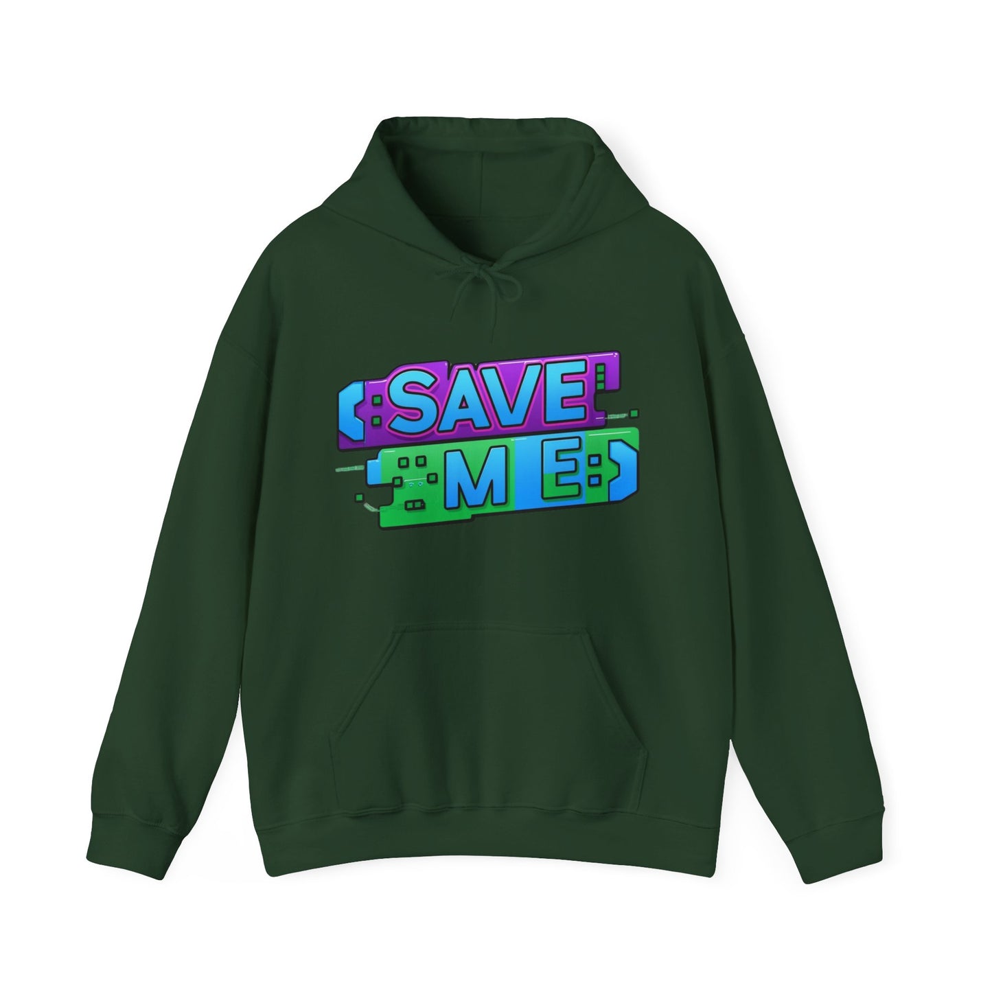 Tech-Inspired Hoodie – Ctrl + S (Save Me) Design, Funny Keyboard Theme, Neon Colors, Unisex Pullover Sweatshirt