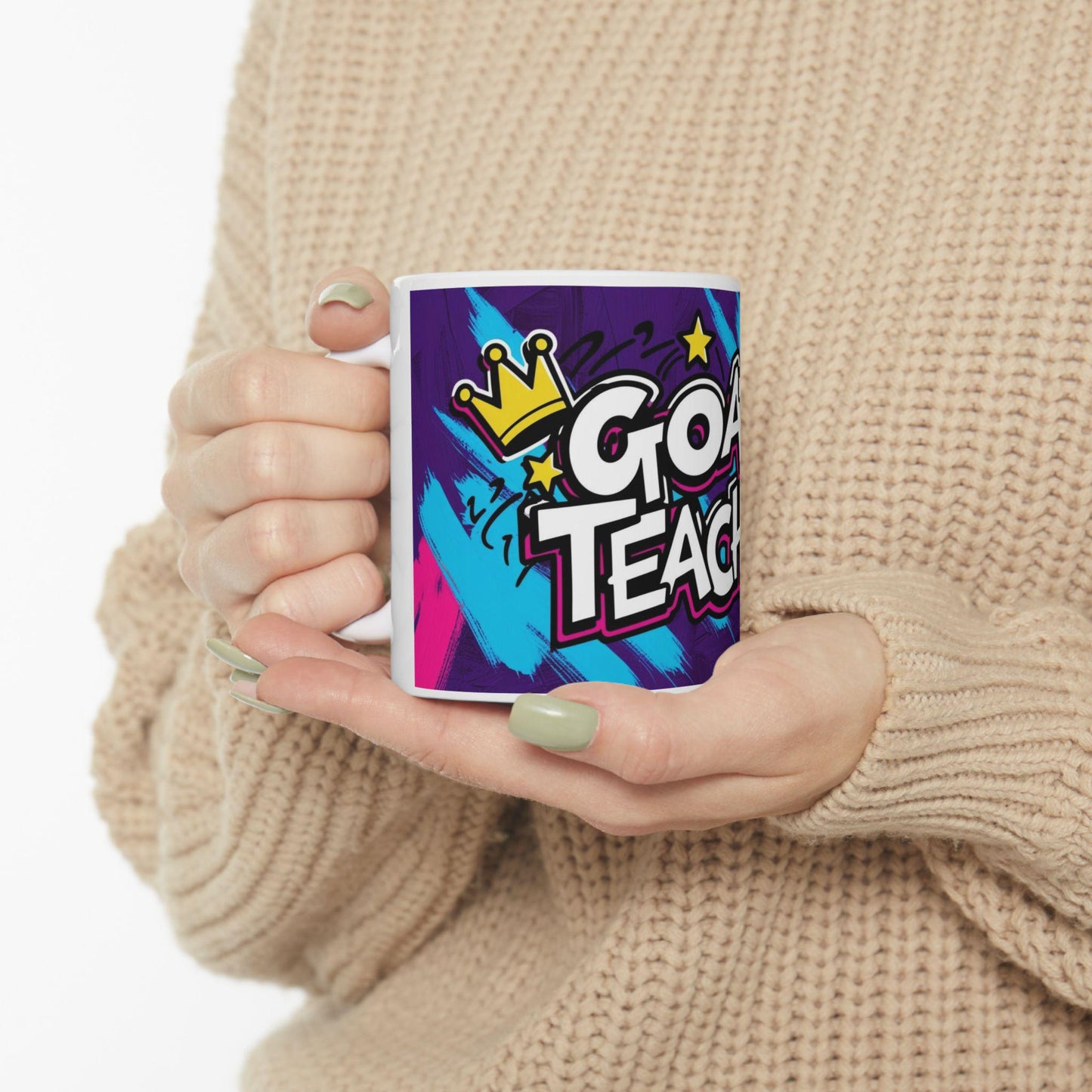 GOAT Teacher Mug - Unique Teacher Appreciation Gift, Fun & Creative Greatest of All Time Present for Educators